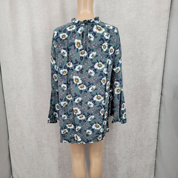 Free People Magic Mystery Tunic Floral Long Bell Sleeve Dress - Picture 7 of 14